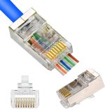 8P8C Connector RJ45 Ends Cat6A 100pcs