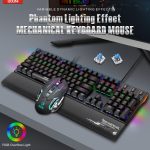 DUINI MT809 USB Wired Gaming Mechanical Keyboard AND MOUSE,  Black US