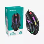 MILANG M3 mouse, USB 2.0 1000DPI, Gaming style luminous, BLACK