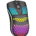 MILANG M7 mouse, USB 2.0 1000DPI, Gaming style luminous, BLACK