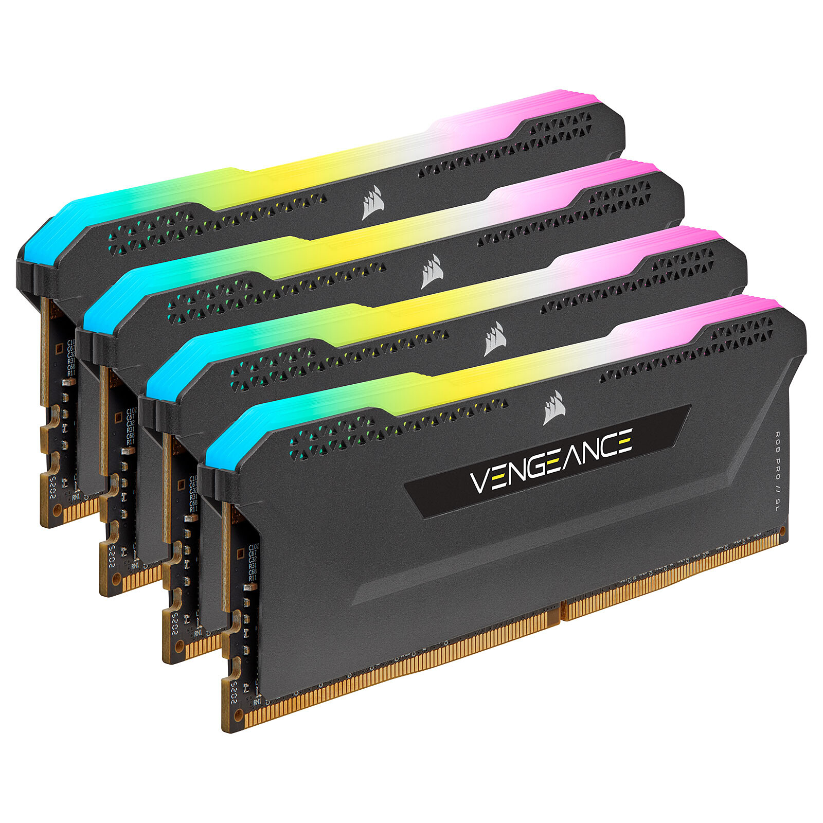 CORSAIR VENGEANCE RGB PRO 32GB (4X8GB) DDR4 3200MHz RAM 4x8GB CORSAIR VENGEANCE RGB PRO 32GB (4X8GB) DDR4 3200MHz RAM 4x8GB - Image 1