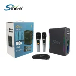 SING-E ZQS-V73 Waterproof RGB Bluetooth Party Speaker with TWS [100W Output Power] Includes 2 Wireless Microphones