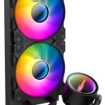 Evesky 240mm ARGB AIO Liquid CPU Cooler [Infinity Mirror Pump / Dual 120mm Fans] for Intel & AMD