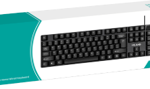 Milang K20 Wired USB Office Keyboard [104 Keys Standard / Ergonomic & Waterproof Design] Black