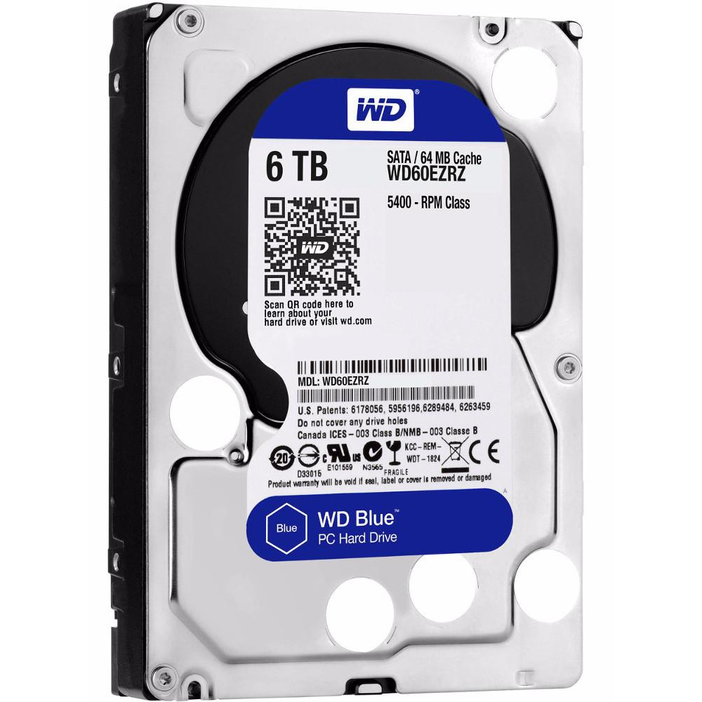 WD Blue (WD60EZRZ) — 5400 RPM — 64 MB — 6 TB WD Blue (WD60EZRZ) — 5400 RPM — 64 MB — 6 TB - Image 1